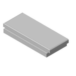 Šamotová deska spodní, zadní KV DYNAMIC 2G 44. 55. 01 (B) 